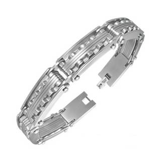 Bracelet homme acier crant�