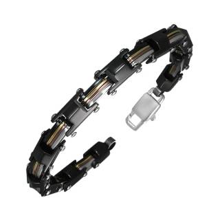 Bracelet homme acier Quadricolore