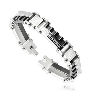 Bracelet homme acier trio de mailles