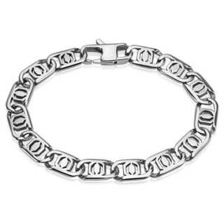 Bracelet homme en acier � maille style marin