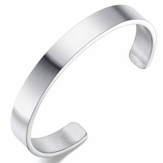 Bracelet homme jonc en acier bross�