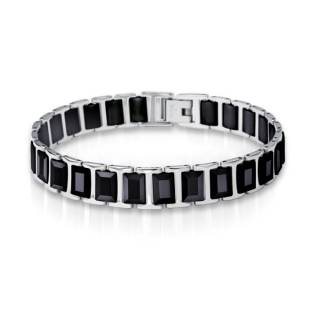 Bracelet homme tungst�ne et c�ramique ABRC-04