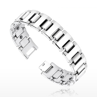 Bracelet homme tungst�ne Silver Belt