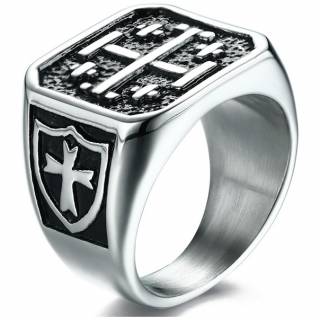 Chevali�re homme acier Templier � croix de jerusalem