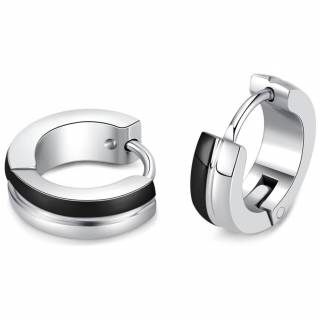 Cr�oles homme acier � bande lat�rale noire (paire)