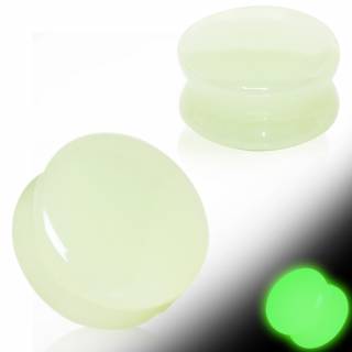 Ecarteur plug en pierre de lune (phosphorescente)