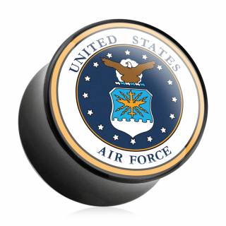 Ecarteur type plug noir � logo U.S. Air Force