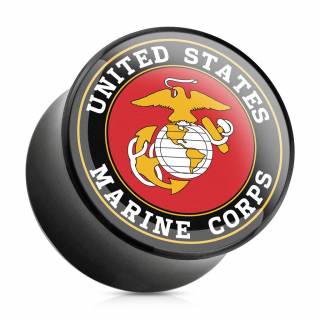 Ecarteur type plug noir � logo U.S. Marine