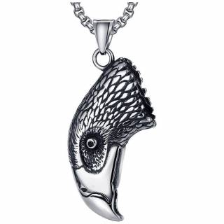 Pendentif acier t�te d'aigle imp�rial