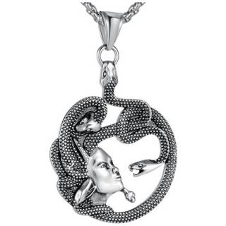 Pendentif homme M�dusa en acier