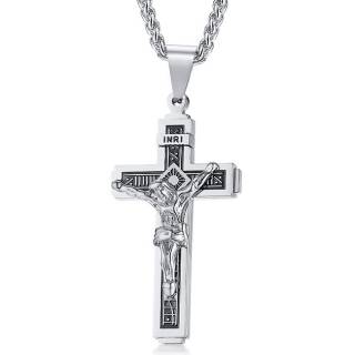 Pendentif acier Crucifix