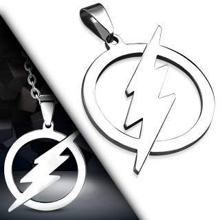 Pendentif acier �clair cercl�