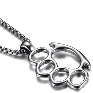 Pendentif acier poing am�ricain