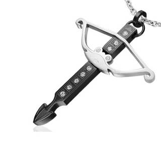 Pendentif homme acier arbal�te