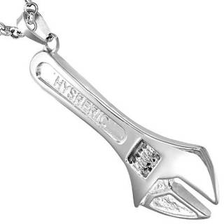 Pendentif homme acier cl� � molette