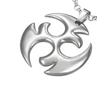 Pendentif homme acier � �toile ninja