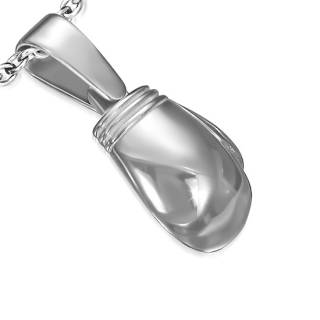 Pendentif Gants De Boxe En Argent 925 Rhodié 14.5x10 Mm - 2 Couleurs (or Brillant Et Argent), Réversible