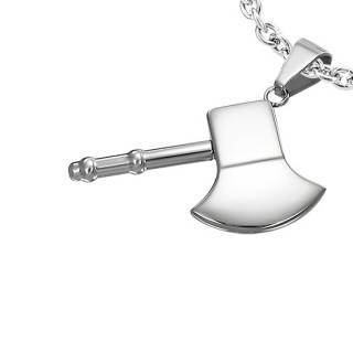 Pendentif homme acier hachette
