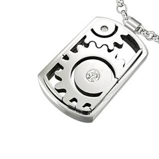 Pendentif homme acier m�canisme