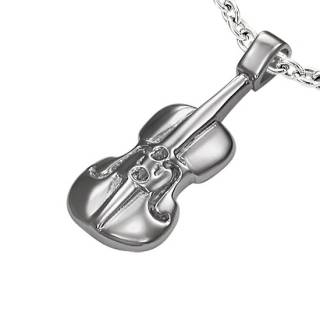 Pendentif homme acier Violon