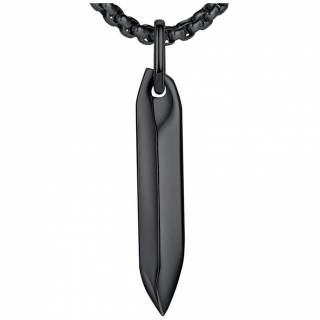 Pendentif homme noir style pique � glace