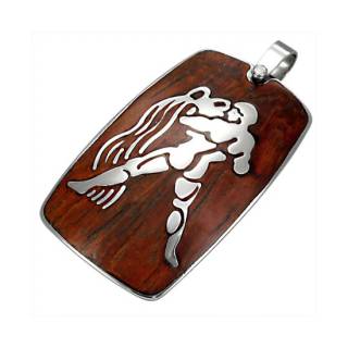 Pendentif homme signe astrologique Verseau