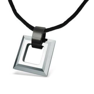Pendentif homme tungst�ne style cadre