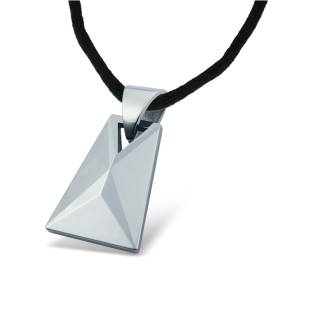 Pendentif homme tungst�ne trap�ze � pointes