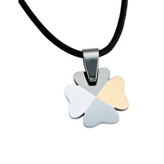 Pendentif homme tungst�ne tr�fle