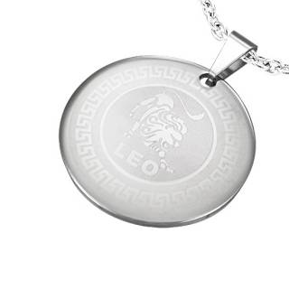Pendentif m�daillon astrologique Lion