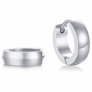 Petites cr�oles homme en acier (paire)