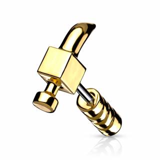 Piercing cartilage en forme de marteau dor�