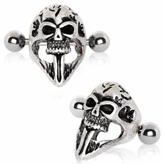 Piercing cartilage t�te de mort masqu�e