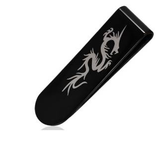 Pince � billet acier noire � dragon asiatique