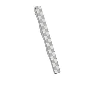 Pince � cravate acier � motif damier