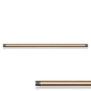 Tige / barre de piercing barbell en acier cuivr�