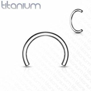 Tige / barre fer � cheval en titane ASTM F-136 pour piercing filetage interne