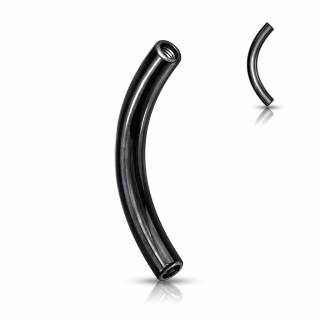 Tige de remplacement courb�e noire � filetage interne