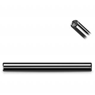 Tige de remplacement piercing barbell en acier Noir � Filetage Interne