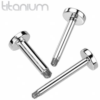 Tige labret de rechange en Titane grade 23 (l�vre, tragus, h�lix...)